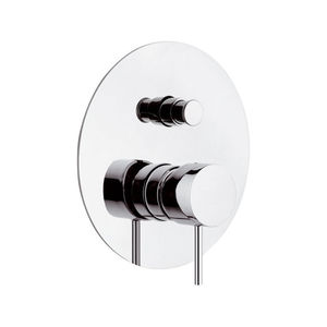 mitigeur de douche / à encastrer / en laiton chromé / 2 trous
