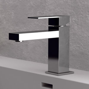 mitigeur pour vasque / en laiton chromé / 1 trou