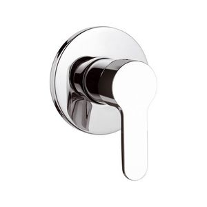 mitigeur de douche / mural / à encastrer / en métal chromé