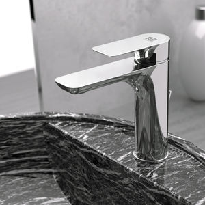 mitigeur pour vasque / en métal chromé / 1 trou
