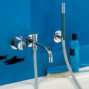 mitigeur pour baignoire / à encastrer / en métal / 3 trous