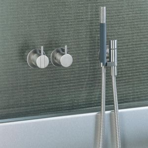 mitigeur pour baignoire / à encastrer / en métal / 3 trous
