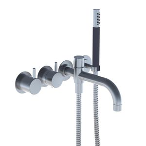 mitigeur pour baignoire / à encastrer / en métal / thermostatique