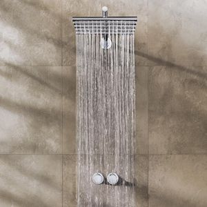 mitigeur de douche / à encastrer / en laiton / en inox
