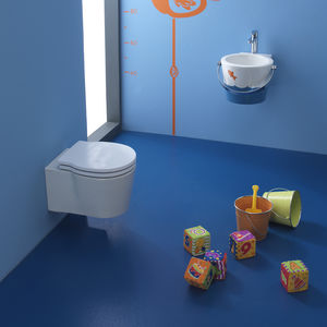 toilettes suspendue / en céramique / pour enfant