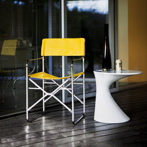chaise contemporaine / luge / pliante / avec revêtement amovible