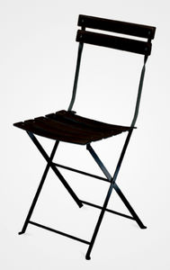 chaise contemporaine / pliante / en acier peint / en nylon