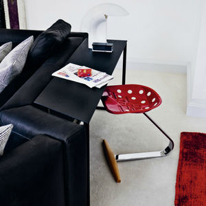 tabouret design original / en hêtre / en acier / en acier laqué