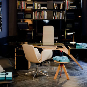 bureau de direction / en chêne / en verre / contemporain
