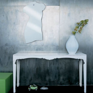 miroir mural / contemporain / en acier inoxydable