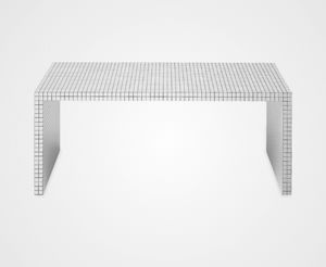 bureau en stratifié / en plastique / contemporain