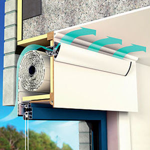 aérateur de fenêtre imperméable / acoustique / autoréglable / à coupure thermique