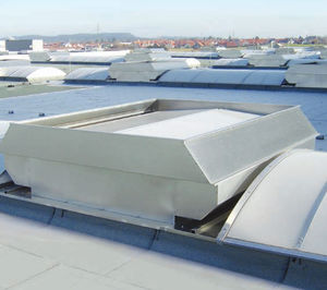 trappe de désenfumage aluminium / dispositif d'évacuation des fumées et de la chaleur