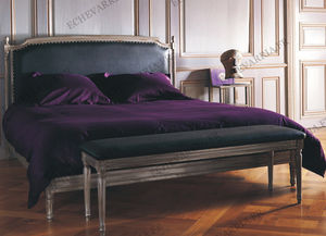 lit double / de style / en cuir / 160x200 cm