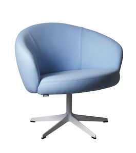 fauteuil contemporain / en tissu / pivotant / piètement étoile