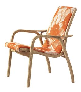 fauteuil design scandinave / en hêtre / en chêne / en tissu