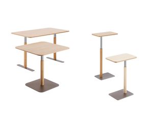 table bistrot / contemporaine / en chêne / en frêne