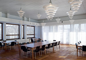 lampe suspension / contemporaine / en aluminium / en acrylique