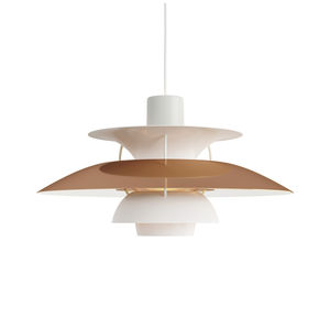suspension / contemporaine / en aluminium / blanche