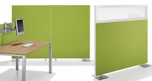panneau acoustique pour cloison / en aluminium / en textile / décoratif