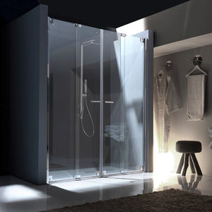 paroi de douche pliante / en niche / en verre
