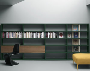 bibliothèque contemporaine / en bois laqué