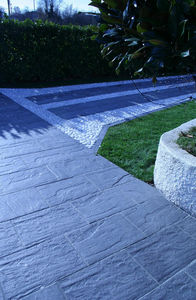 carrelage d'extérieur / pour sol / en pierre naturelle / mat