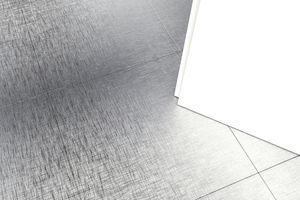 carrelage d'intérieur / de sol / en métal / carré