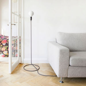 lampe sur pied / minimaliste / en acier / à incandescence