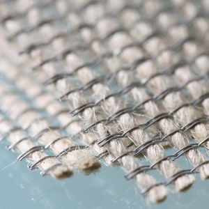textile en jute / en fil métallique / pour faux-plafond / pour cloison
