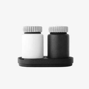 salière et poivrière en inox / en céramique