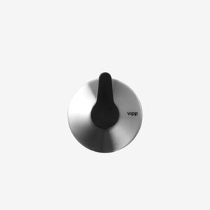 patère contemporaine / en inox / multiple / double