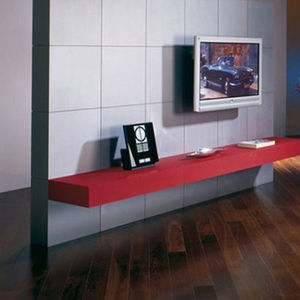 parquet contrecollé / flottant / en teck / brossé