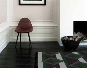 tapis contemporain / motif géométrique / en laine / rectangulaire