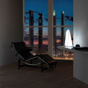 lampe de table / contemporaine / en tissu / en métal