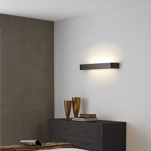 applique murale contemporaine / en verre / en bois / à LED