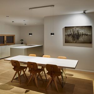 lampe suspension / contemporaine / en aluminium / en acier