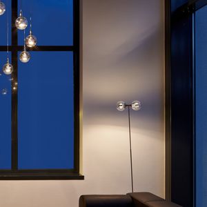 lampe sur pied / contemporaine / en aluminium / en acier