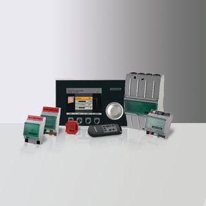 tableau de commande pour installation domotique / pour système de chauffage / pour système de ventilation / mural