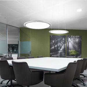 luminaire suspendu / à LED / rond / en fonte d'aluminium