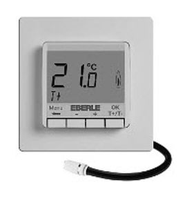 thermostat programmable / numérique / encastrable au mur / pour chauffage