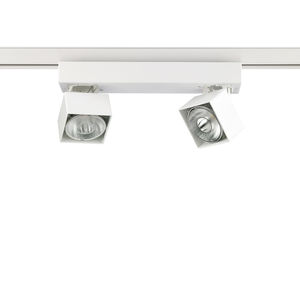 éclairage sur rail à LED / halogène / DHI / carré