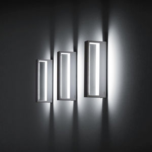 applique murale contemporaine / d'extérieur / en aluminium / en verre