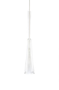 lampe suspension / contemporaine / en nickel / en verre soufflé