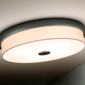 plafonnier contemporain / rond / en verre / en métal