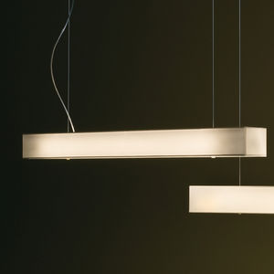 luminaire suspendu / fluorescent / rectangulaire / en métal