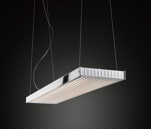 luminaire suspendu / fluorescent / rectangulaire / en aluminium