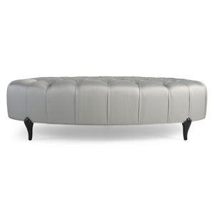banquette de style / en cuir / blanche