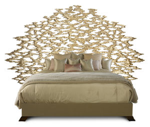 tête de lit pour lit double / classique / en bois