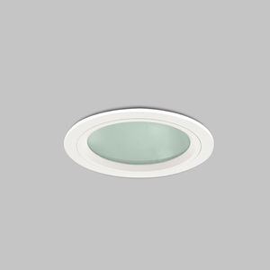 downlight encastré / fluocompact / rond / face en verre trempé